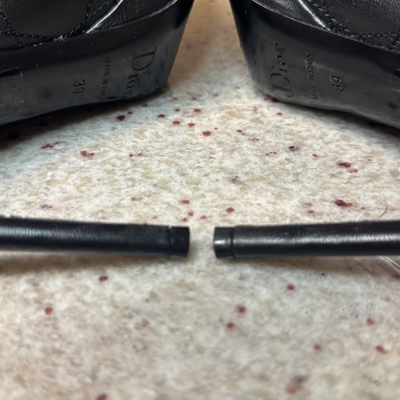 Christian Dior Cannage Pattern Leather Pumps Size 39 Pre-Loved - Picture 8 of 13